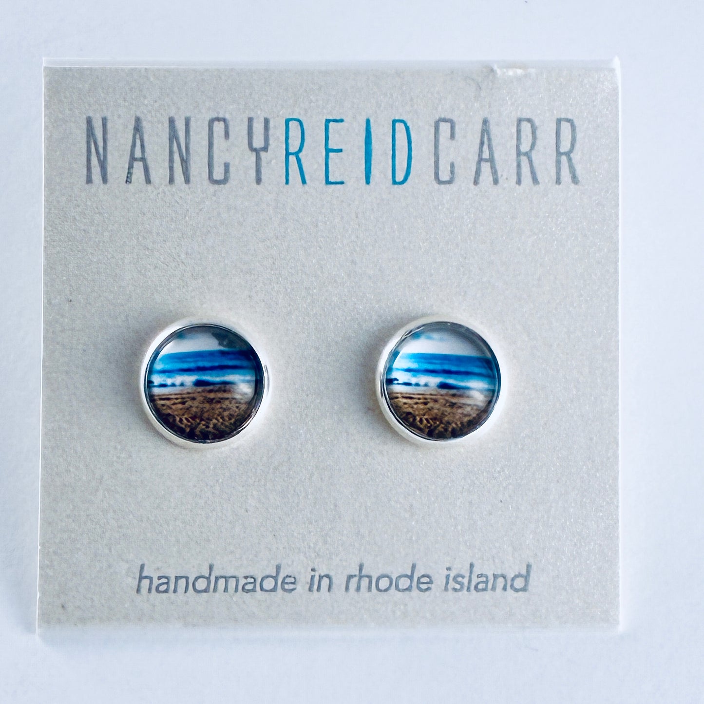 Breaking Waves - Post Earring