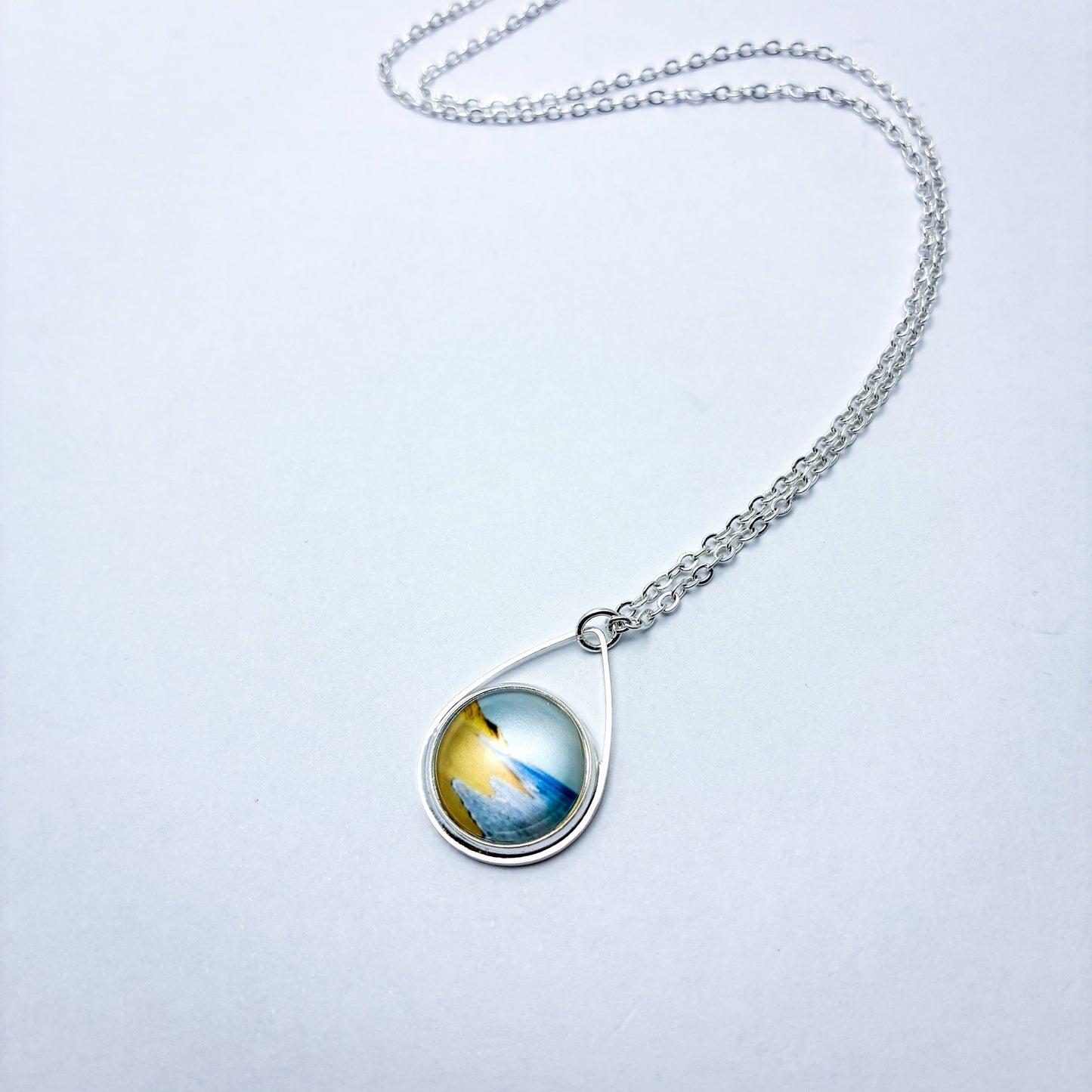 Teardrop Pendant - Golden Shore