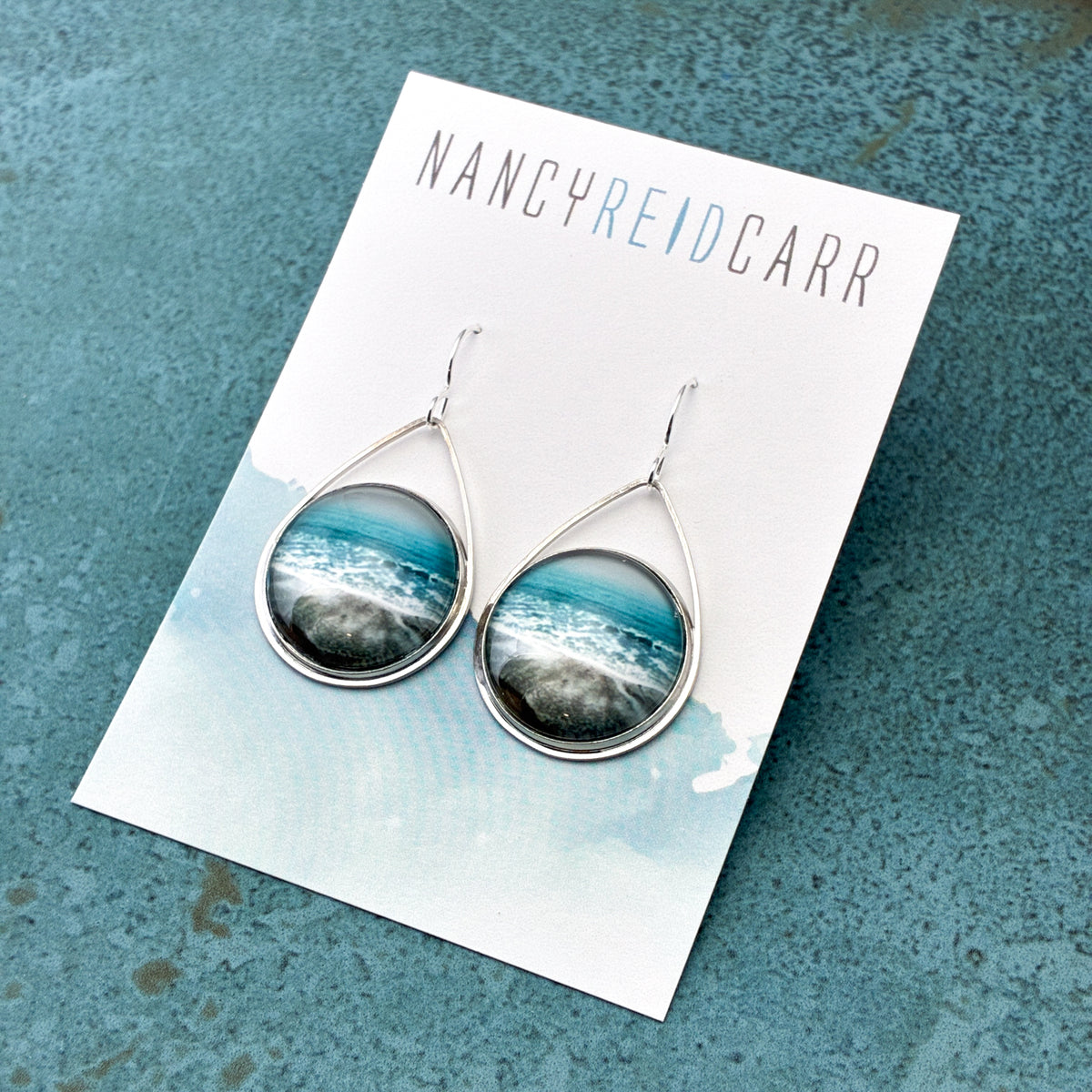 Aqua Sea Teardrop Earrings - 3 Styles!