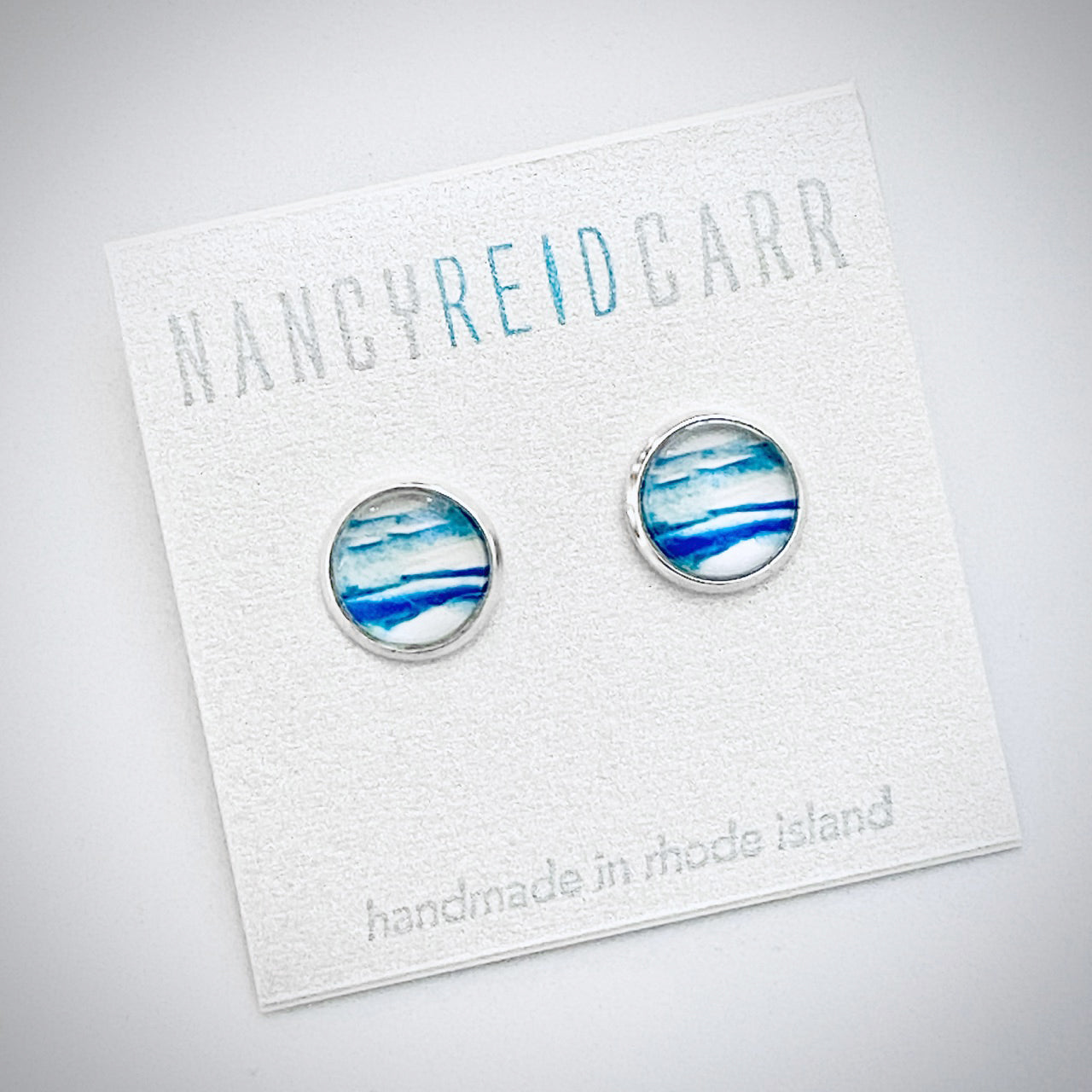 Blue Breeze - Post Earring