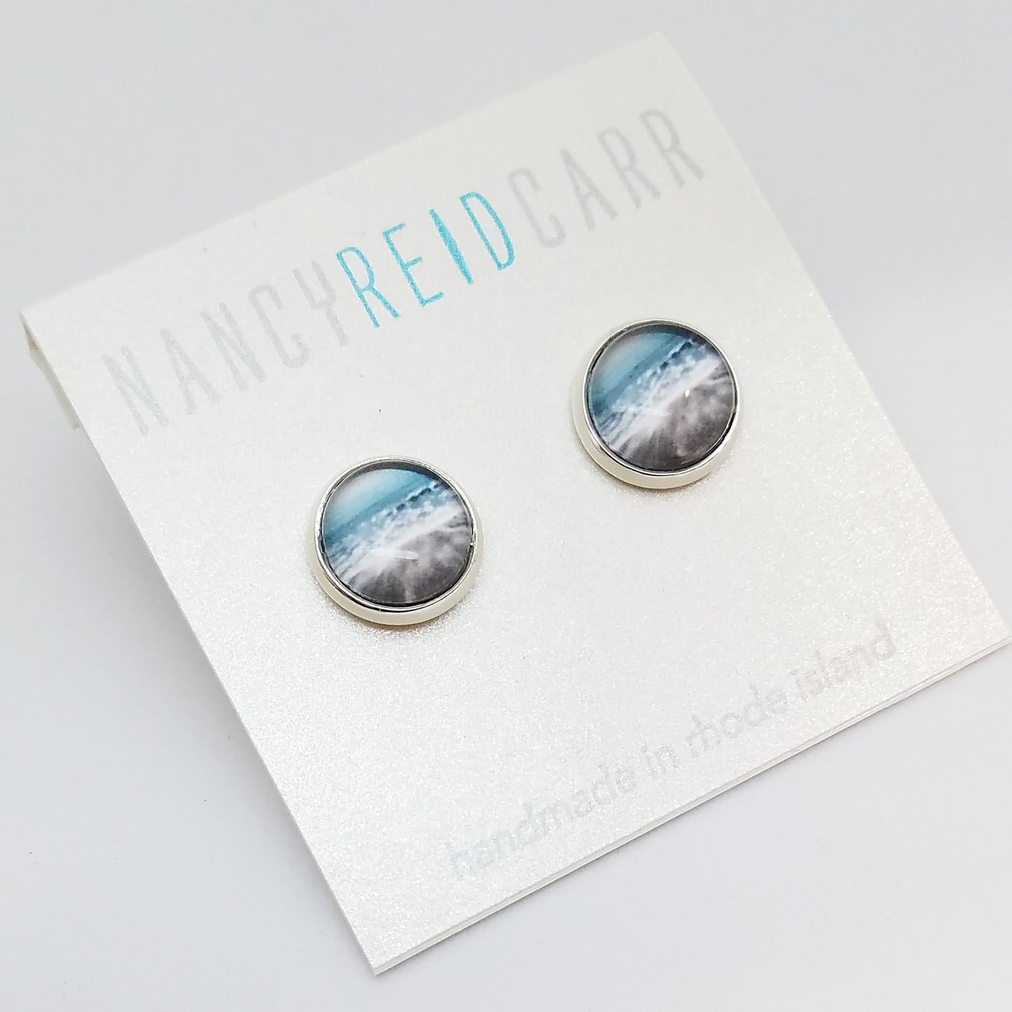 Aqua Sea - Post Earring