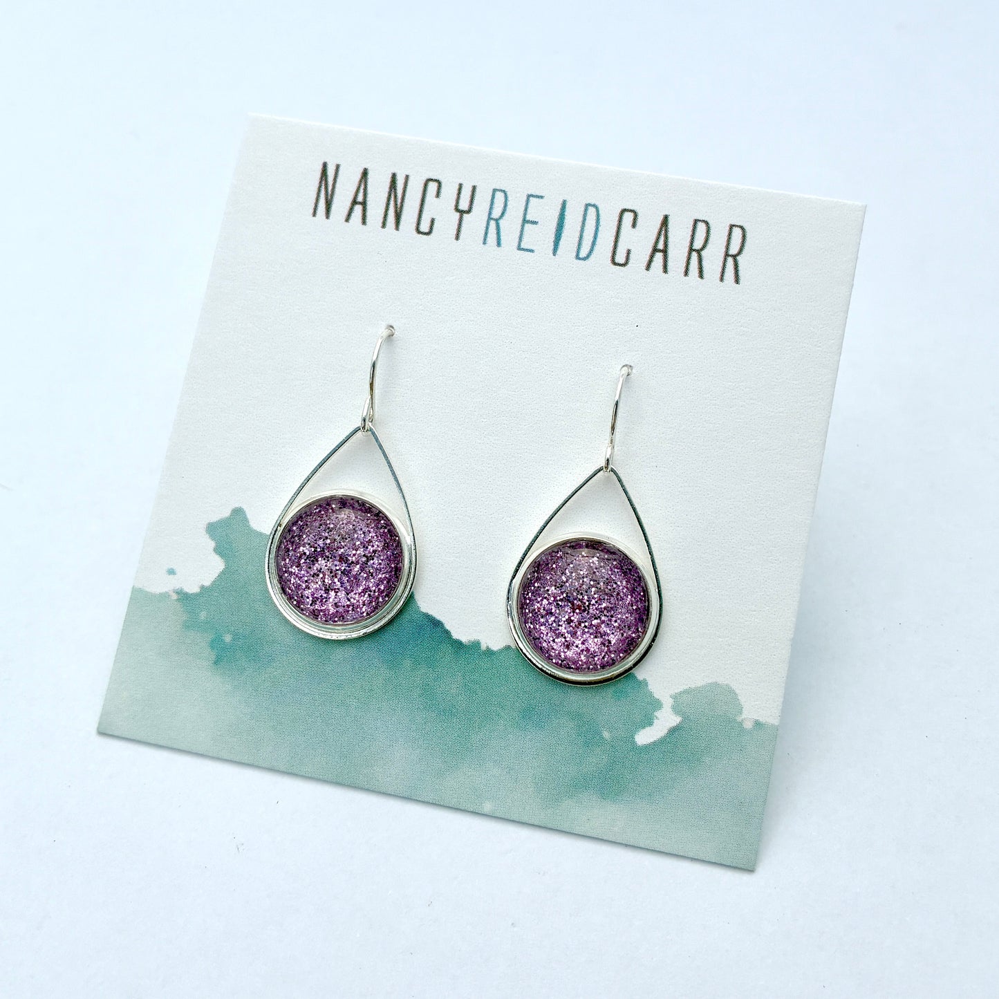 NEW!! Shimmer 12mm Teardrop Earrings - 9 Colors