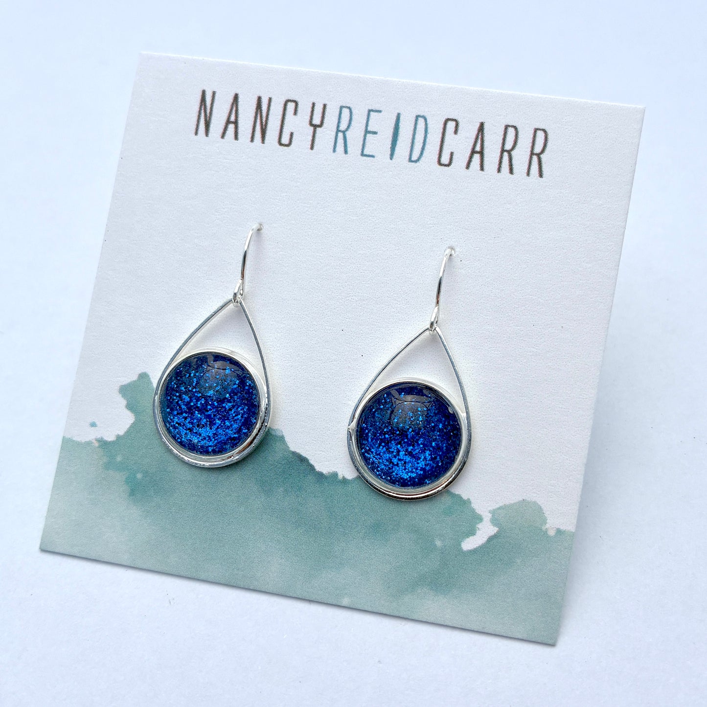 NEW!! Shimmer 12mm Teardrop Earrings - 9 Colors