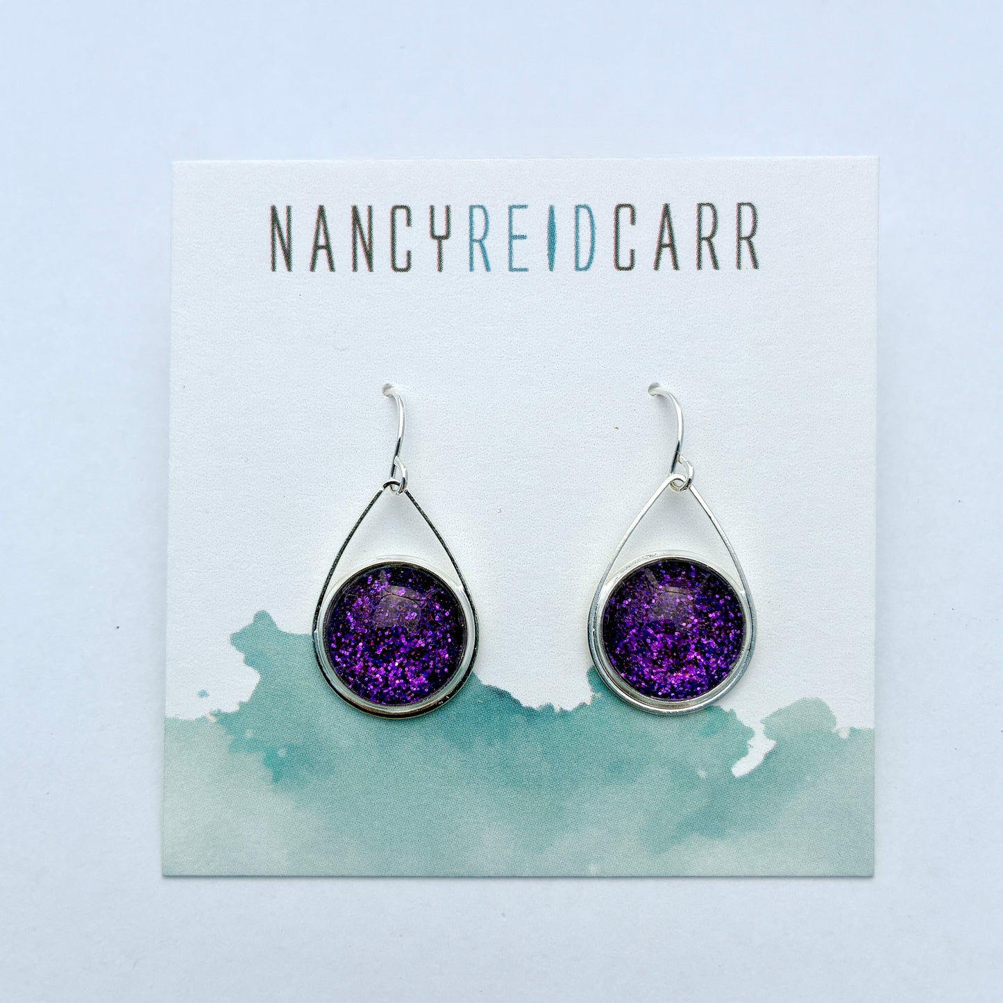 NEW!! Shimmer 12mm Teardrop Earrings - 9 Colors