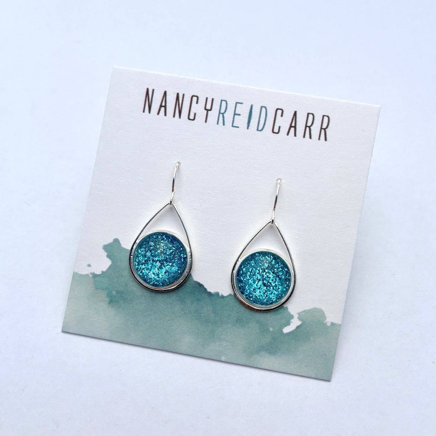 NEW!! Shimmer 12mm Teardrop Earrings - 9 Colors