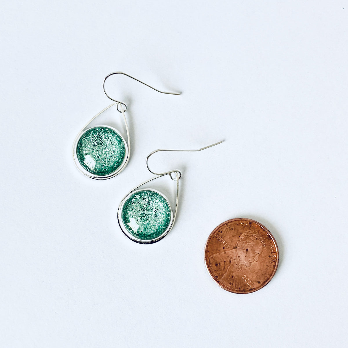 Aqua Shimmer Teardrop Earrings - 3 Styles!