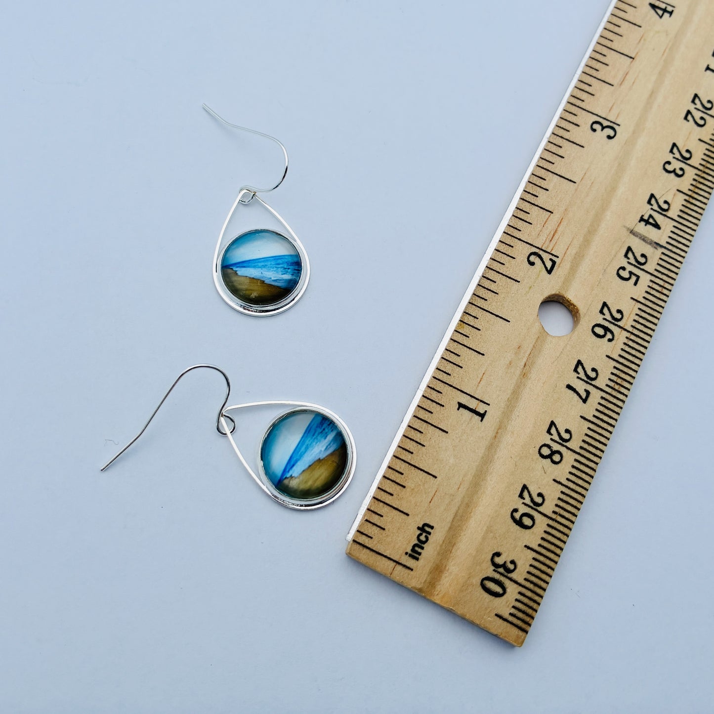 Serene Beach Teardrop Earrings
