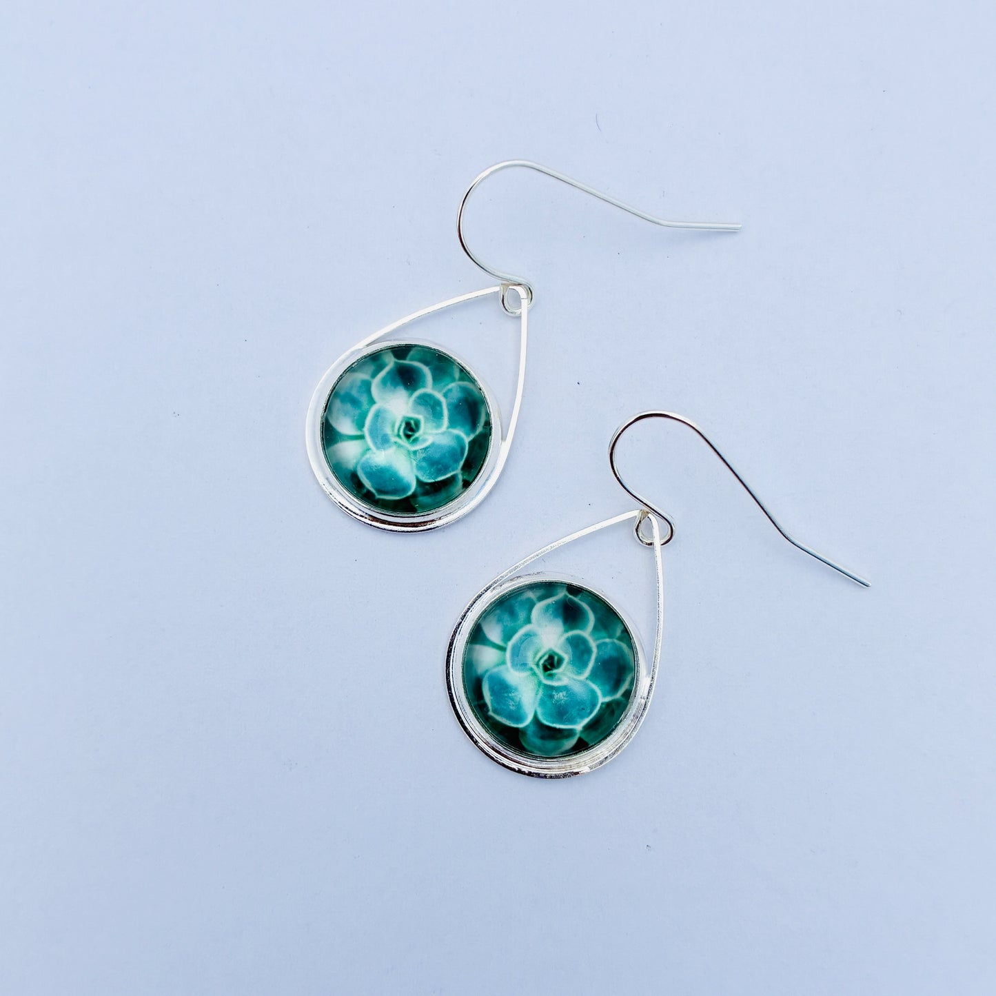 Succulent Teardrop Earrings