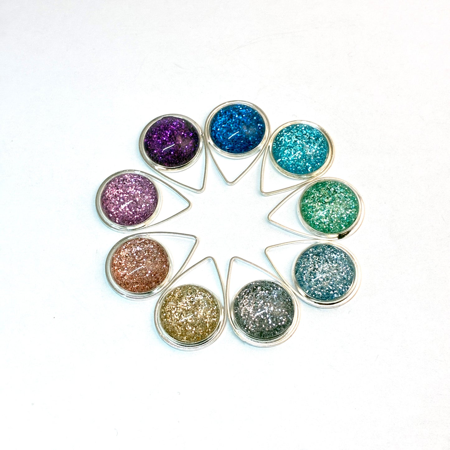 NEW!! Shimmer Teardrop Pendants - 9 Colors