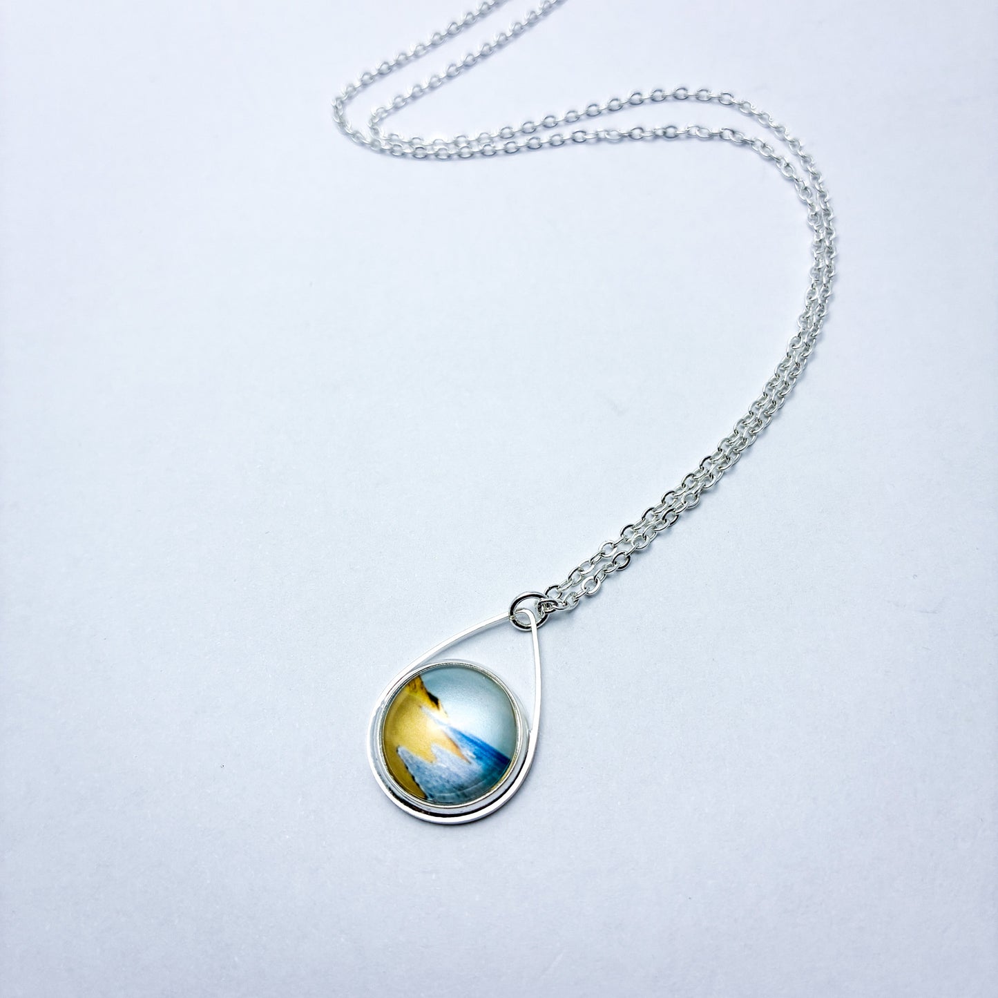 Teardrop Pendant - Golden Shore