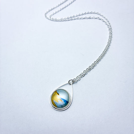 Teardrop Pendant - Golden Shore