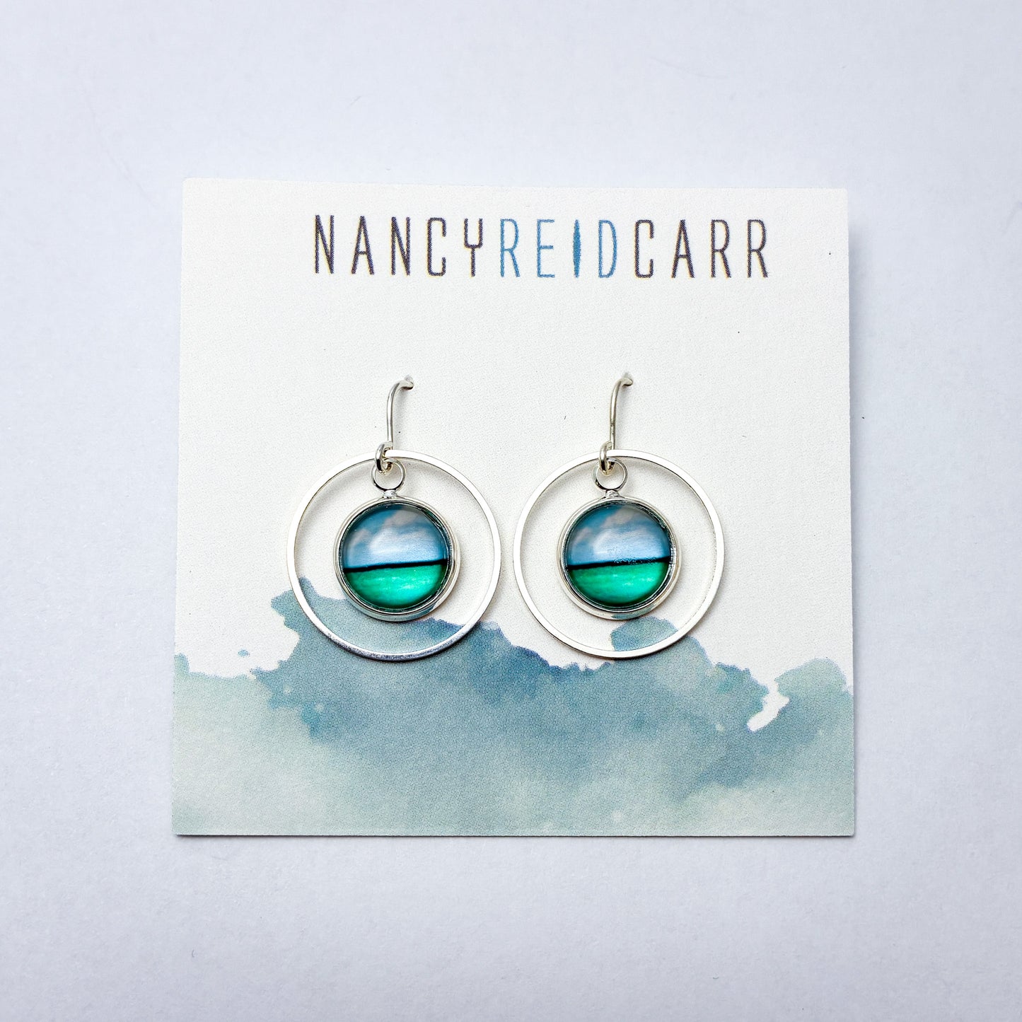 Horizon - Orbit Drop Earrings - Ocean Wave Jewelry