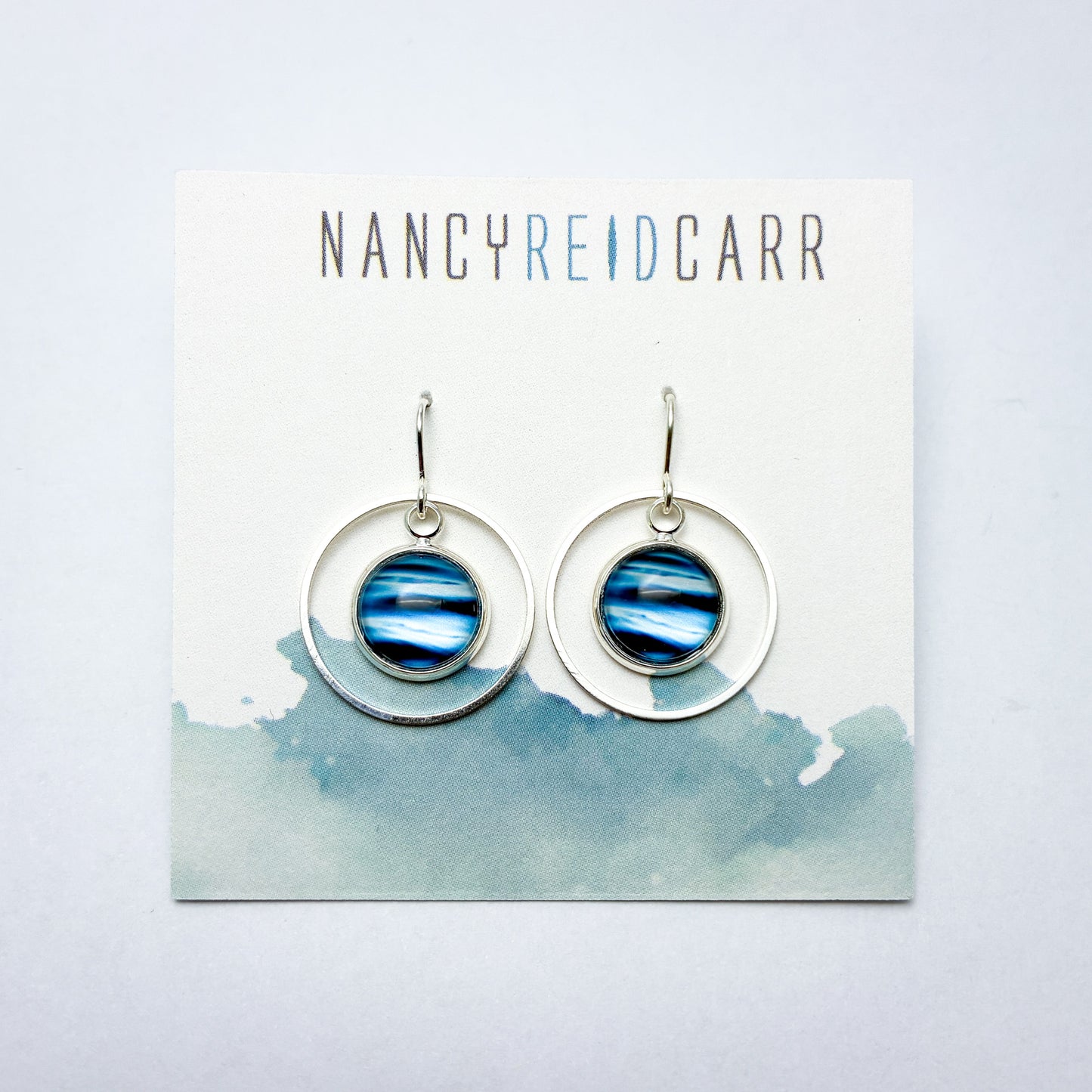 Coastal Orbit Drop Earrings – Ocean Wave Jewelry - Many Image Options
