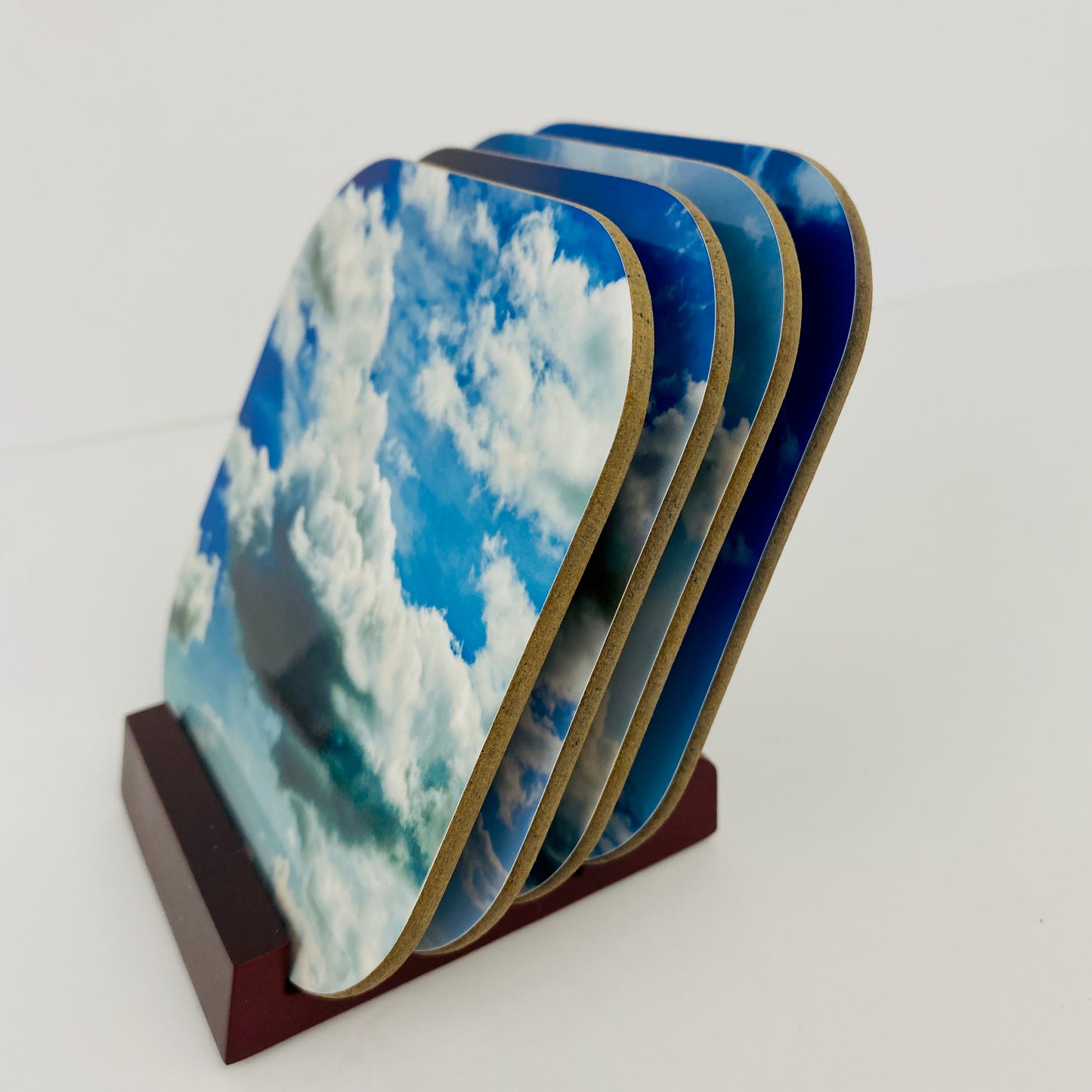 Mahogany Coaster Display