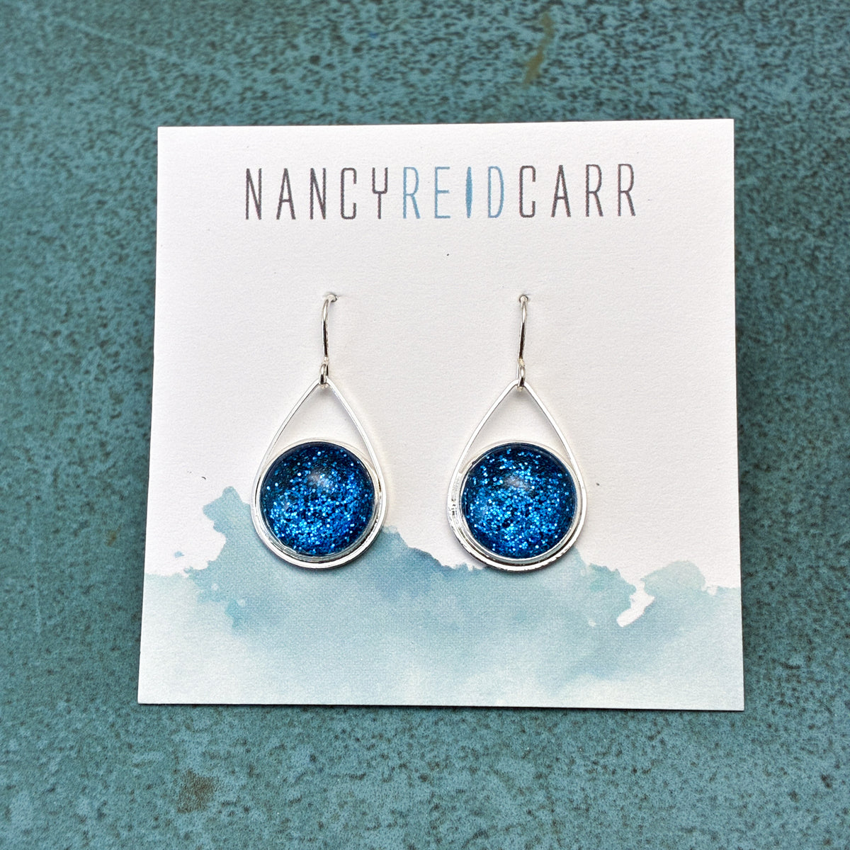 Sapphire Shimmer Teardrop Earrings - 3 Styles!
