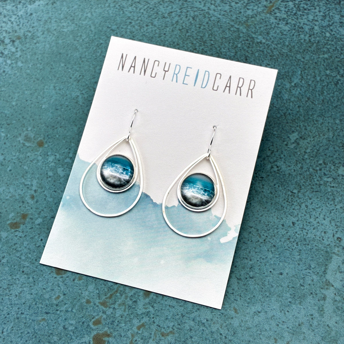 Aqua Sea Teardrop Earrings - 3 Styles!