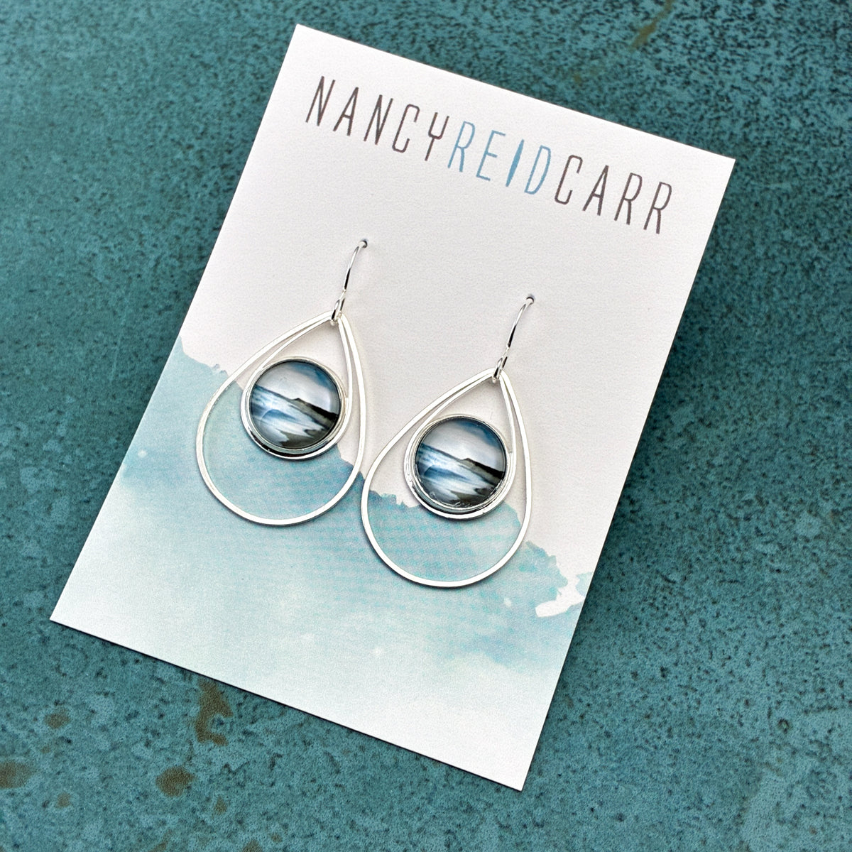 Silver Tide Teardrop Earrings - 3 Styles!