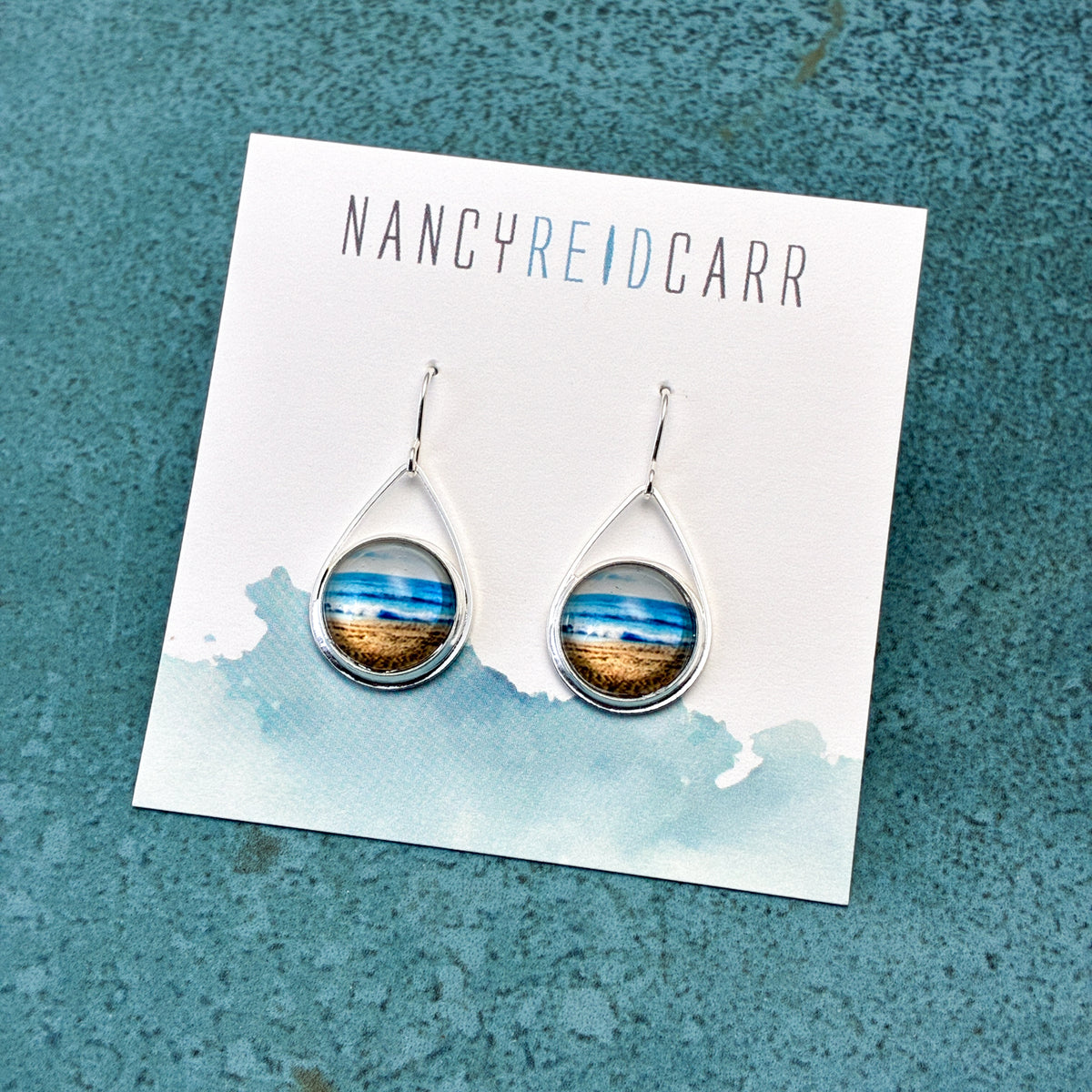 Breaking Waves Teardrop Earrings - 3 Styles!