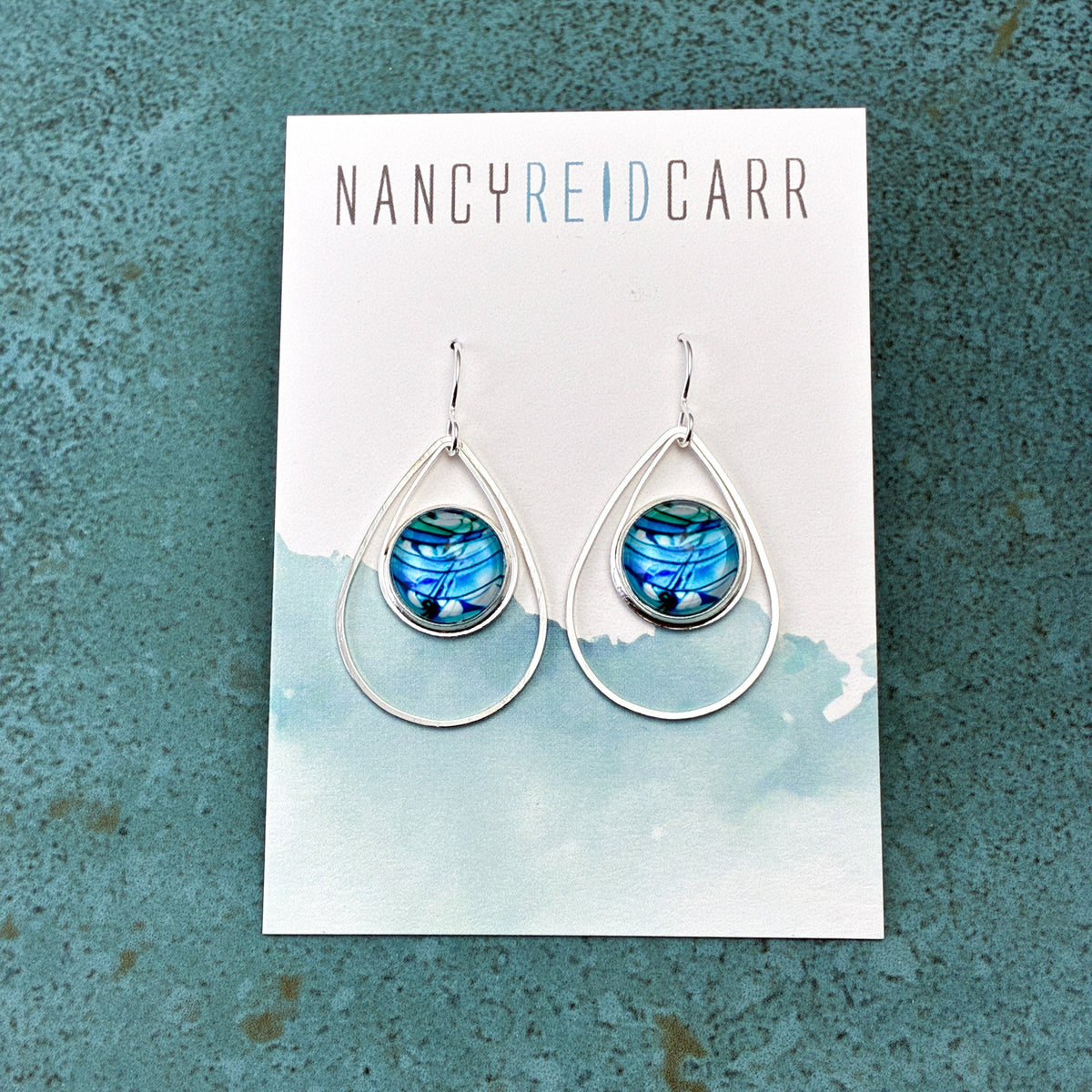 Blue Teardrop Earrings - 3 Styles!