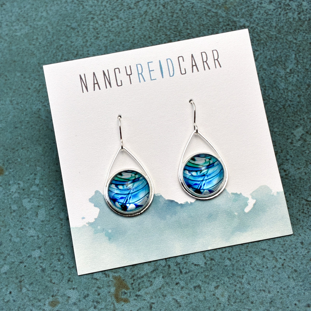 Blue Teardrop Earrings - 3 Styles!