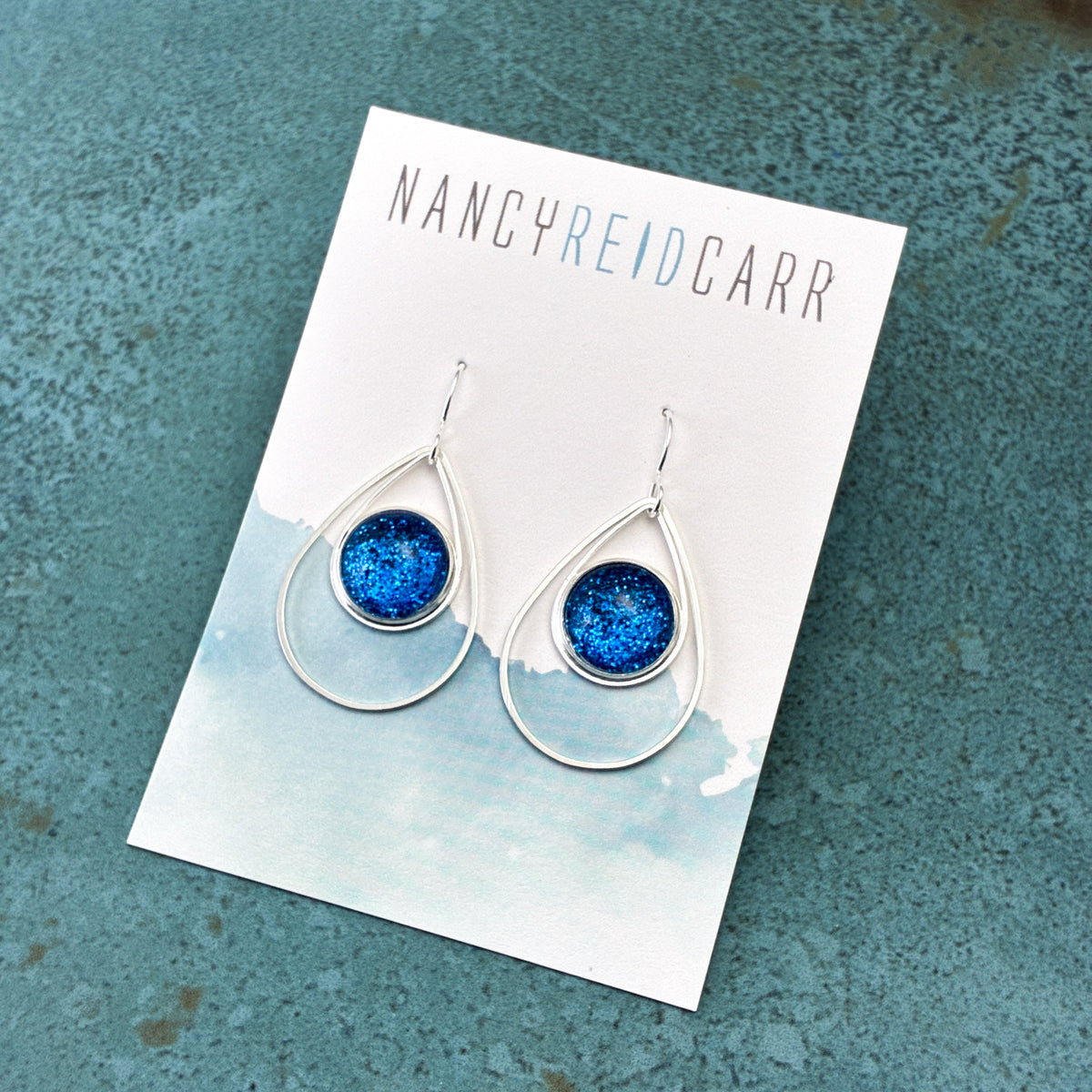 Sapphire Shimmer Teardrop Earrings - 3 Styles!