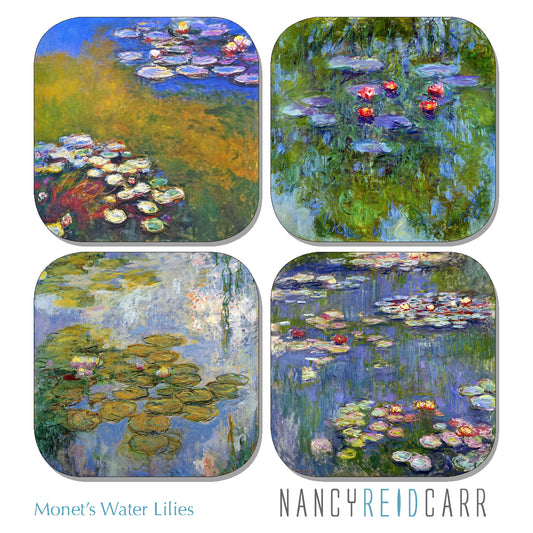 Coaster Set - Monet's Water Lilies