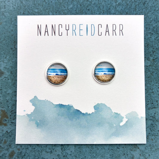Breaking Waves -  Post Earring